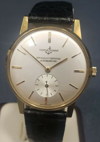 Vintage 18k Ulysse Nardin Chronometer Watch