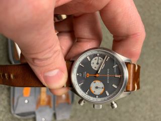 Oak & Oscar Jackson Grey Dial 40mm Stainless Steel Flyback Chronograph Watch
