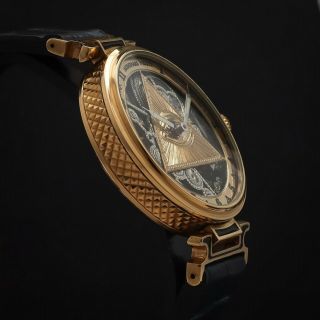 Luxury Audemars Piguet Skeleton Mens Wristwatch based on Vintage Movement 5