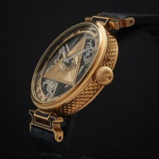 Luxury Audemars Piguet Skeleton Mens Wristwatch based on Vintage Movement 6