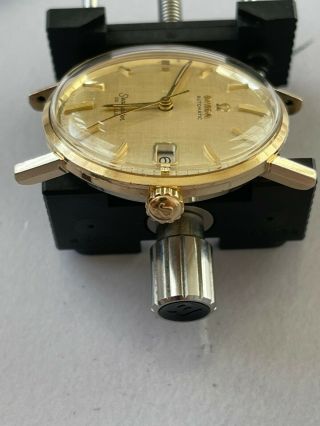 Vintage Omega seamaster deville 14k solid yellow gold,  automatic cal.  560. 6
