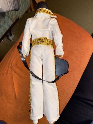 1984 Elvis Presley 12” Doll With Jumpsuit And Guitar Eugene Doll Co. 2