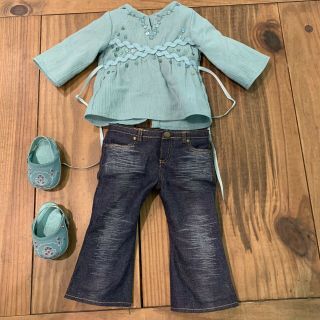 American Girl Just Like You Sparkly Tunic And Jeans Outfit Retired