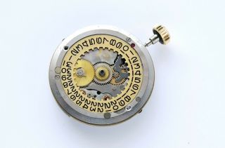 Vintage Rolex 1560 Chronometer Complete Movement With Crown