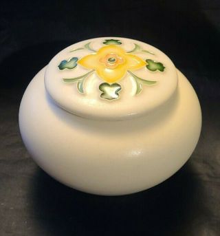One Acre Ceramics Handmade Wheel Thrown Glazed Pottery Trellis Covered Jar (ab2)