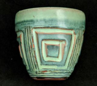 Vintage Puerto Rican Pottery Hal Lasky Sgraffito Cup