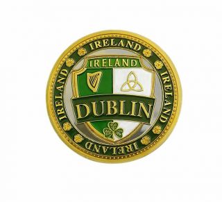 Collectors Edition Dublin Crest And Ireland Map Design Token