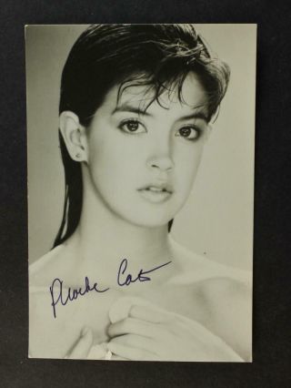 Phoebe Cates (fast Times At Ridgemont High Gremlins) Autograph 3 1/2 X 5 Photo