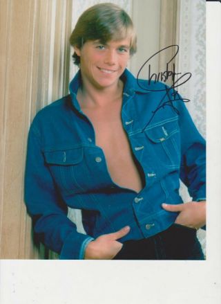 Christopher Atkins Signed Photo - Star Of The Blue Lagoon / Dallas - Sexy G828