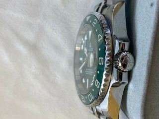 rolex oyster perpetual date gmt master 2 green and silver 2