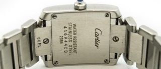 Ladies Steel Cartier Tank Francaise Wristwatch Ref 2384 Circa 2000 ' s 4