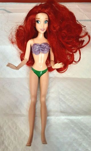 Disney Store Exclusive Classic Ariel Doll Little Mermaid Articulated Thick Hair
