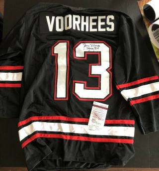 Tom Morga Signed Jason Voorhees Jersey Friday The 13th Part 5 V Jsa Authentic