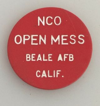 Nco Open Mess Beale Air Force Base California Good For 25¢ In Trade 28mm Look @