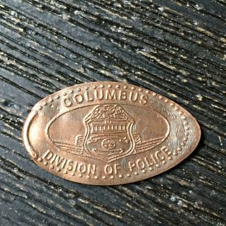 Columbus Division Of Police Smashed Pressed Elongated Penny P3166