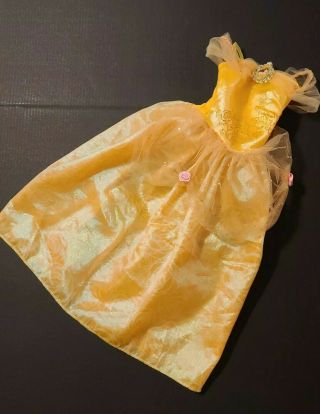 Disney Princess My Size Belle Doll Gown Dress 38 " Barbie Beauty And The Beast