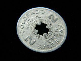 Vintage Colorado 2 Cent Retail Sales Tax Token Coin