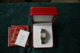 Cartier Santos Galbee Gents 18kt Gold And Stainless Steel