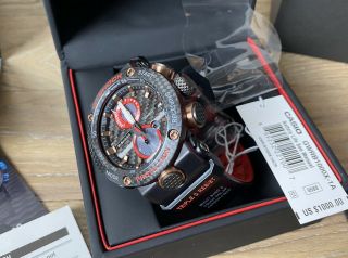 Casio G - Shock Gwr - B1000x - 1a Gravitymaster Limited Edition Watch Carbon Fiber Red