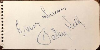 Patsy Kelly Autographed Hand Signed Vintage 1950s Album Page Rosemary 