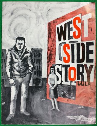 1964 West Side Story Program Signed By Richard Chamberlain