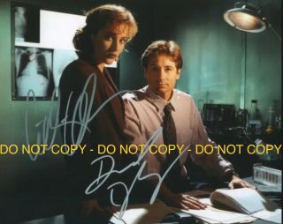 David Duchovny & Gillian Anderson,  X - Files,  Hand Signed 8x10 Photo W/coa