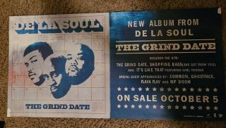 De La Soul Signed Tour Poster Posdnuos Trugoy Maseo Autograph The Grind Date 3