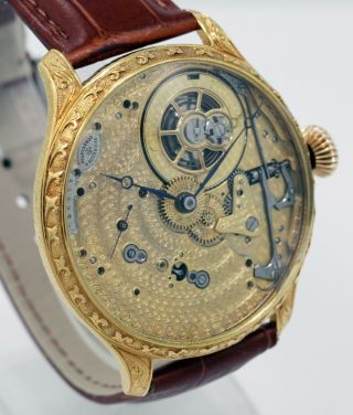 1909 Vacheron Constantin 17 Jewels Wristwatch Marriage Man Skeleton Guilloche
