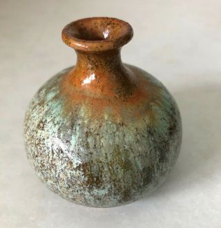 Vintage Pigeon Forge Pottery Vase Signed Huskey 3 "