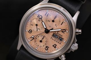 Sinn 356 Flieger,  Auto Chronograph Watch,  Eta/valjoux 7750,  Acrylic Crystal