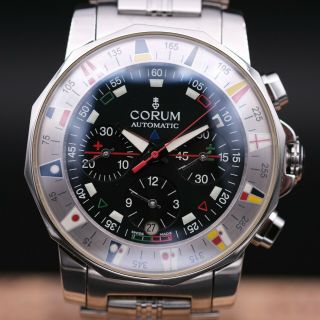 Authentic Corum Admiral Cup Chronograph 44mm Ref 985.  630.  20,  Cr_678747