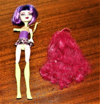 Monster High Doll,  Purple Wig Possibly Create A Monster Parts/repair