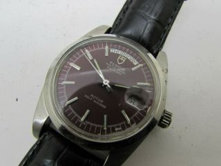 Vintage 70 ' s Tudor Rolex Oyster Prince Date - Day Steel Automatic Men Watch 2