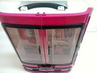 Barbie Pink Wardrobe Closet Storage Carrying Case Mattel 2