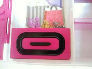 Barbie Pink Wardrobe Closet Storage Carrying Case Mattel 3