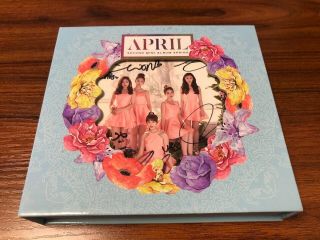 April - Album Autograph All Member Signed Promo Album Kpop