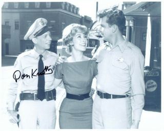 Don Knotts Signed Andy Griffith Show 8x10 W/ Barbara Eden As The Manicurist
