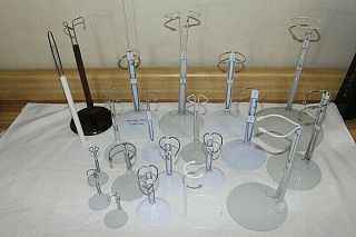 20 Metal Doll Stands - Various Sizes