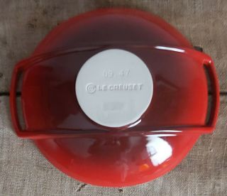 Le Creuset Red Cerise Stoneware Wok Serving Dish Bowl 8.  25 " 28 Oz Replacement
