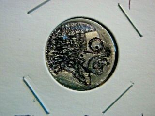 Hobo Nickel Hand Carved Krusty The Clown On A No Date Buffalo Nickle