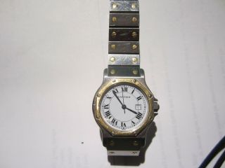 Cartier Santos Octagon Watch Stainless Steel / 18k Gold Automatic 296657834
