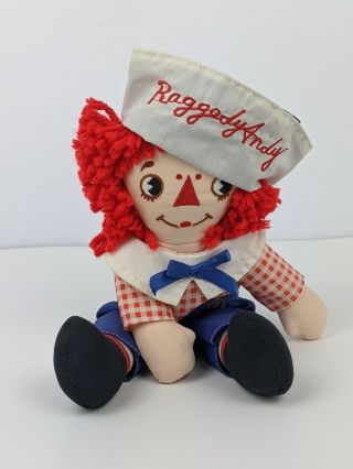 Raggedy Andy Plush Doll 13” Vintage Doll