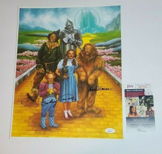 Munchkins Mickey Carroll Karl Slover Signed Poster 11x14 Wizard Of Oz Jsa