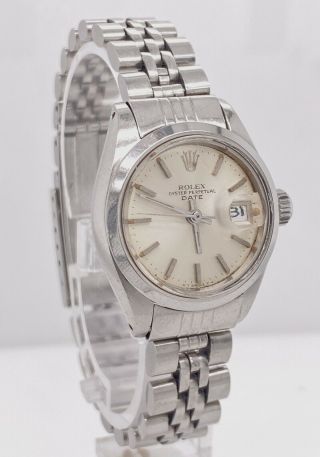 Rolex Oyster Perpetual Datejust Ladies Watch 6917 Stainless Steel 26mm 6