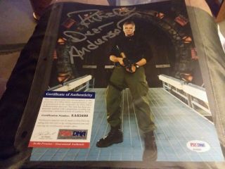 Psa Dna Richard Dean Anderson Macgyver Signed 8x10 Photo