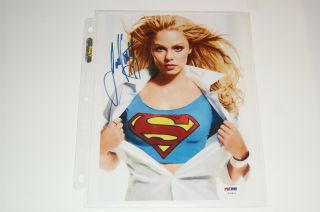 Laura Vandervoort Smallville 8x10 Autograph Signed Photo,  Psa/dna