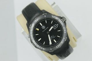 Tag Heuer Wak2180.  Ft6027 Aquaracer Automatic Watch Mens Black Rubber Calibre 5