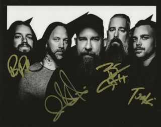 In Flames Band Real Hand Signed 8x10 " Photo 2 Autographed Anders Friden,  3