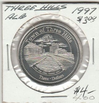 Three Hills,  Ab 1997 $3.  00 Trade Dollar