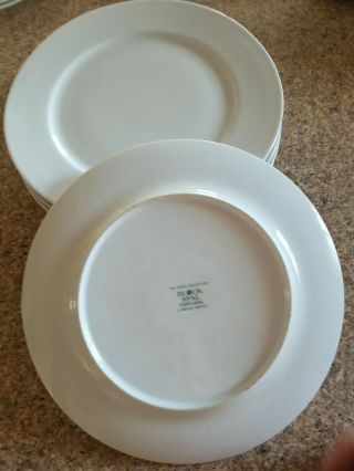Set Of 2 Block Spal Lisboa White Dinner Plates 10 - 5/8 " Replacement